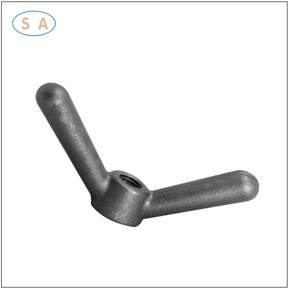 Carbon Steel White Zinc Plated Butterfly Nut Forging American Claw Nut Hand Screw Nut