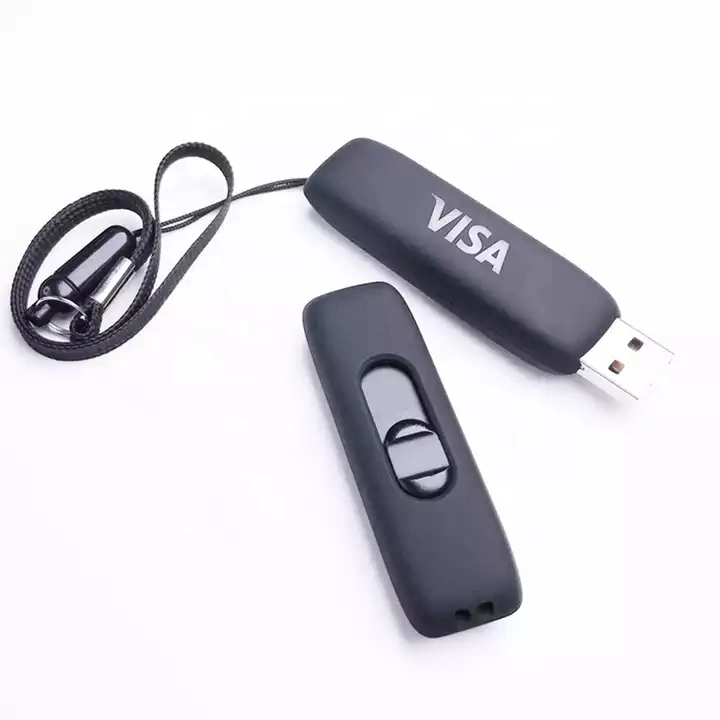 New Trending Gifts Light up Logo USB Flash Drives LED Logo Sliding USB Stick 64GB Pen Drive