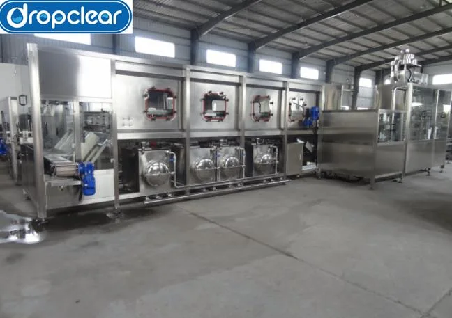 Full Automatic 5 Gallon Bottle Washing Filling Capping Machine with Stacker Crane