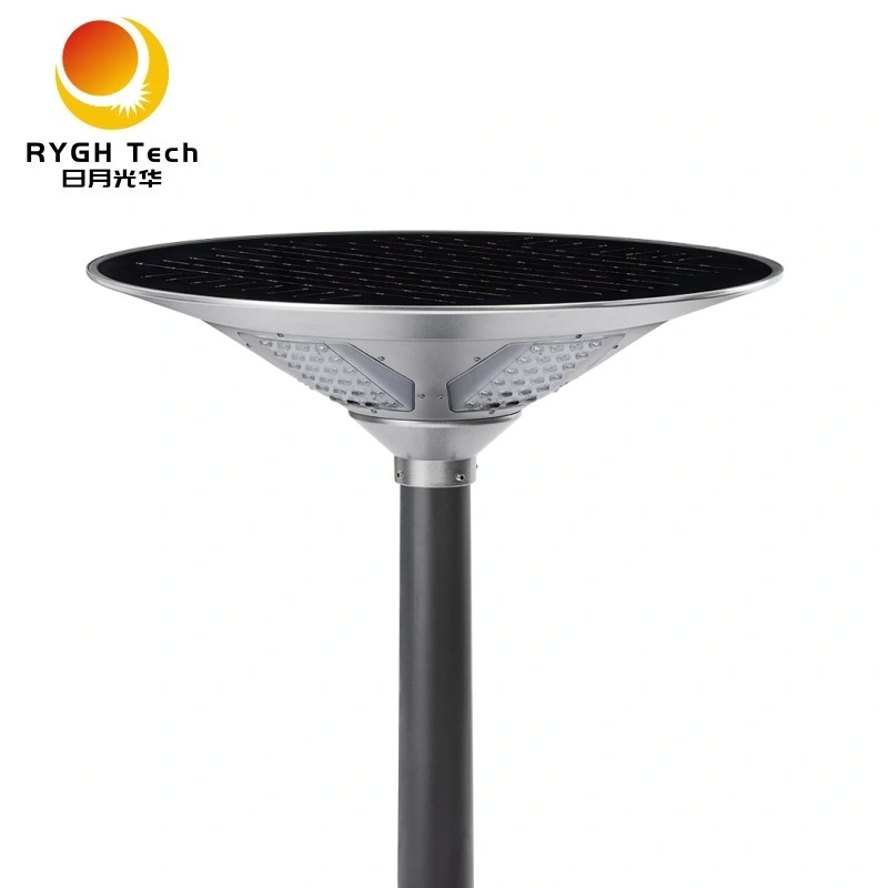 2021 Post Top Landscape Lighting Garden 50W LED Solar Street Lamp Outdoor Waterproof