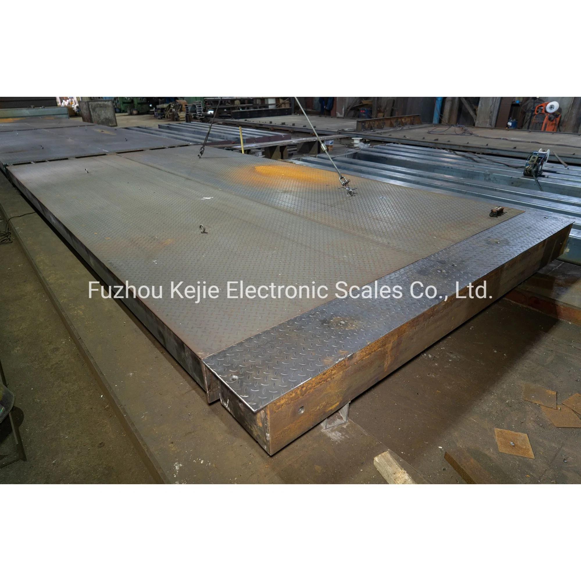 China Kejie Factory 60t 3X16m /18m /20m /24m Steel Deck Truck Weighbridge /Truck Scale with or Without Weighing Controller for Industrial Application