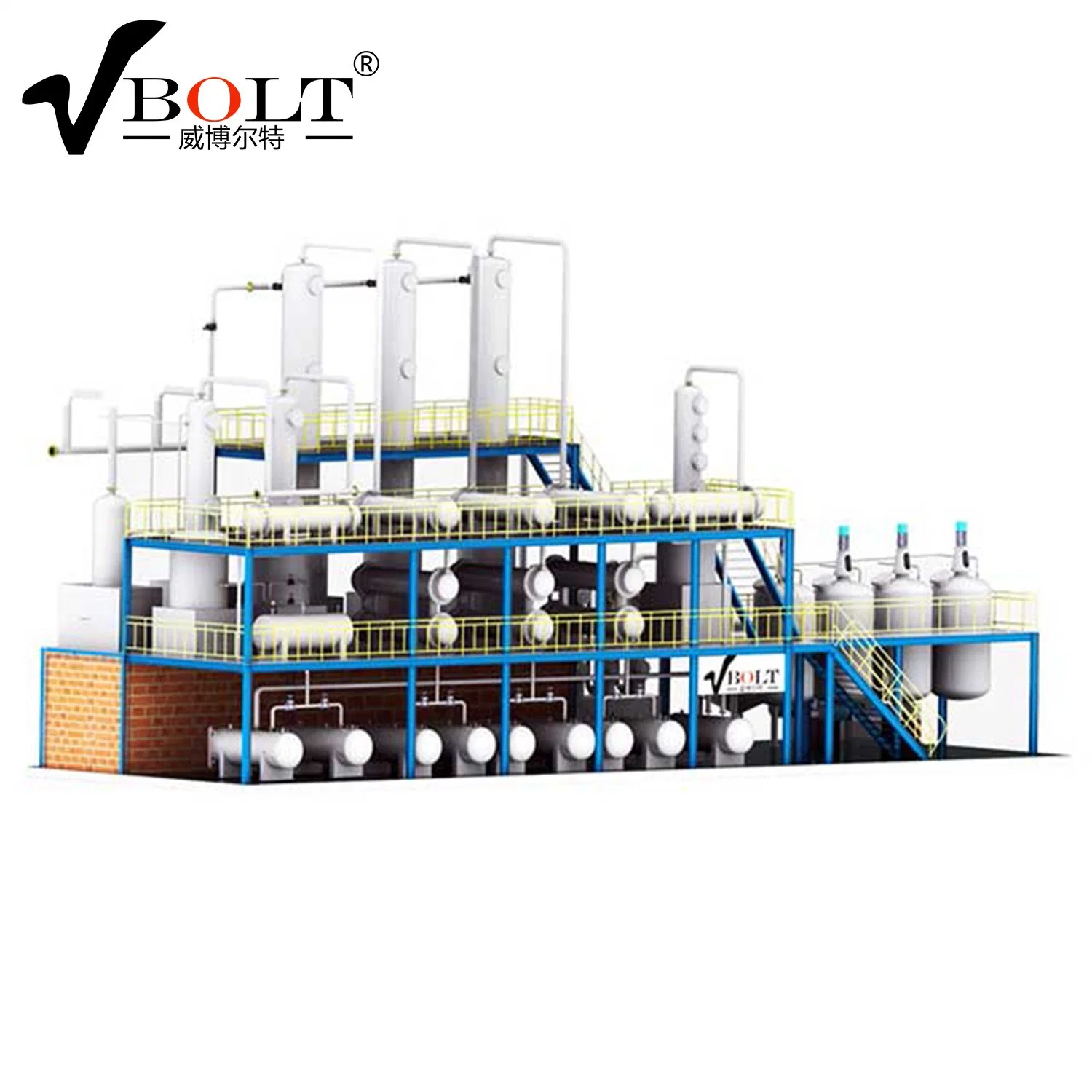 Best Quality Crude Petroleum Oil Refineries Waste Oil to Diesel Recycling Plant