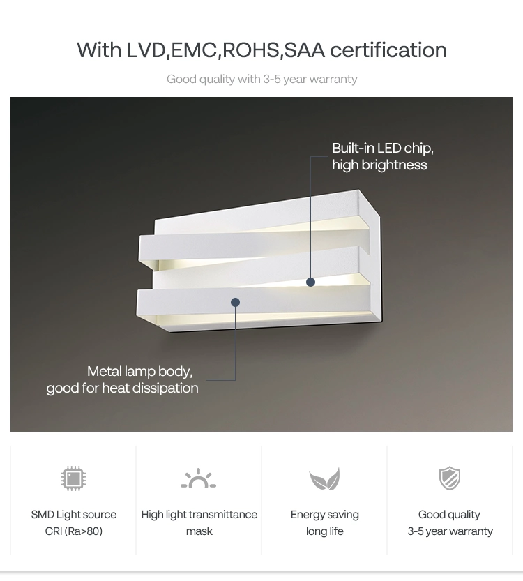 Moderne Inneneinrichtung minimalistische LED-Wandleuchte für Beleuchtung Projekt