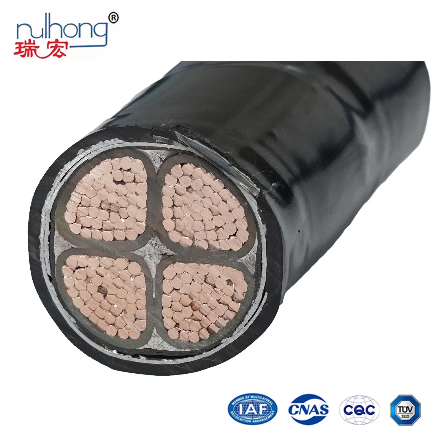 Cable revestido de PVC metálico revestido XLPE aislante ignífugo ABC doméstico