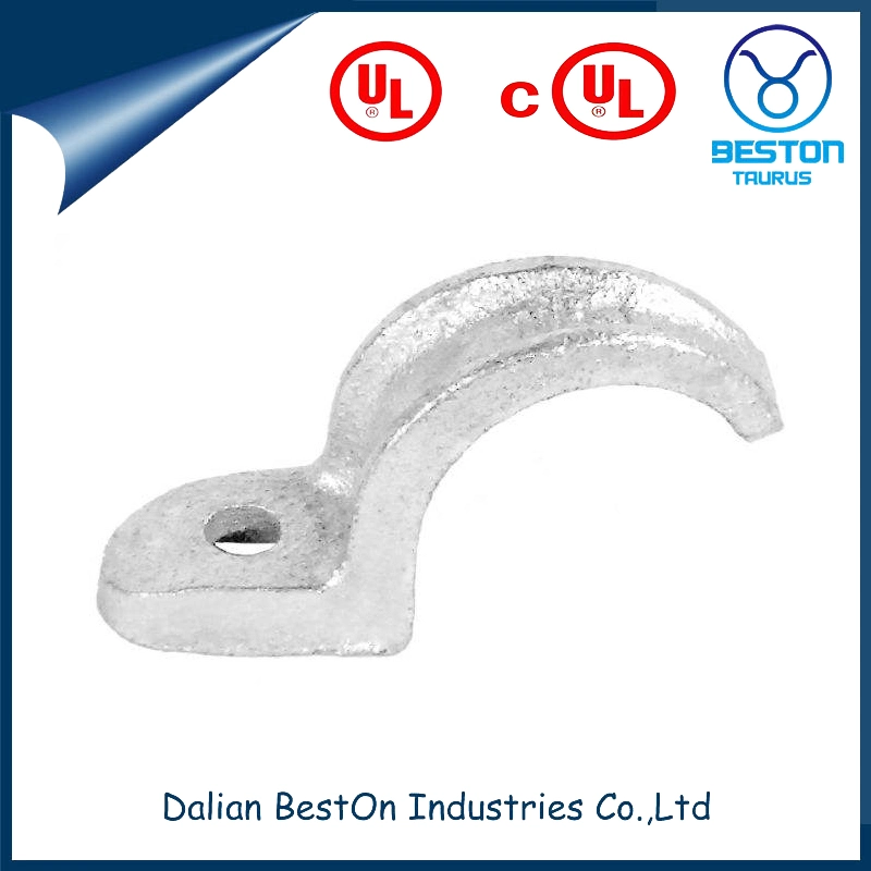 Dalian Beston Mounting Hole Size 9/32" Rigid Conduit Strap Thickness 14 Ga 0.08000 Lbs Tubing Size 1/2" Od One Hole Tubing Clamp with 304 Stainless Steel Finish