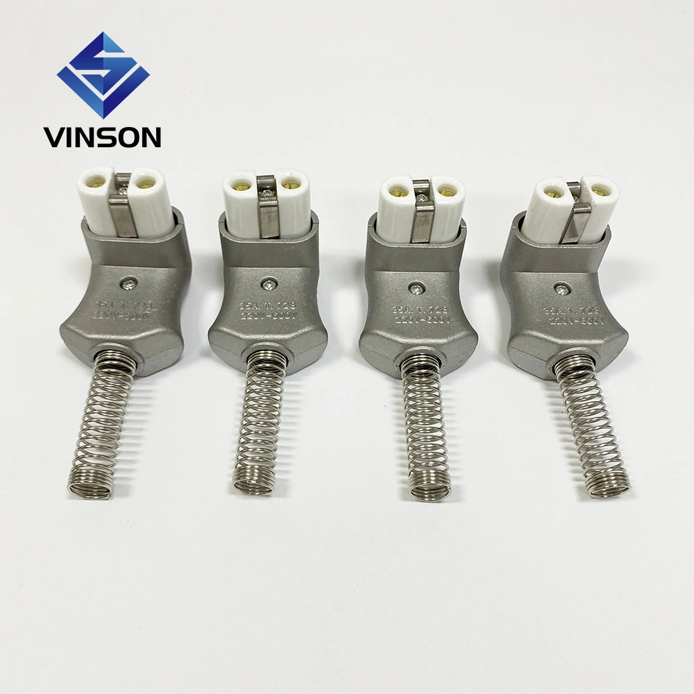 High Temperature European Aluminium Type 35A Heater Plug & Porcelain Connector for Band Elements