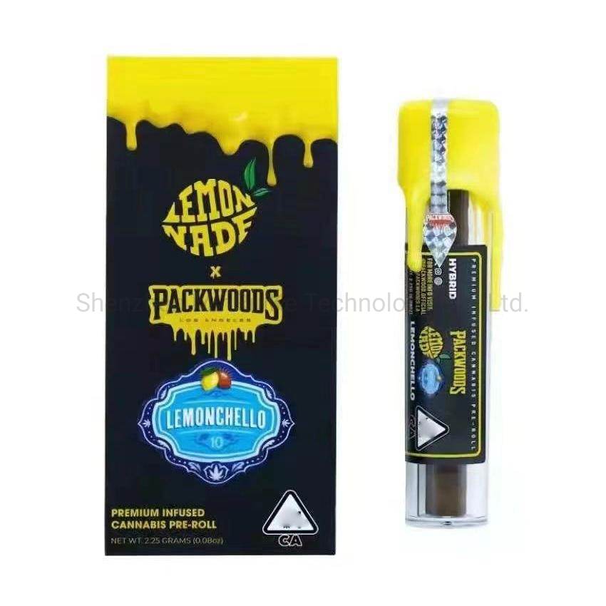 Tubos Packwoods Preroll tanque plástico de embalagem conjunta erva seca vaso de armazenamento de tampa de silicone crianças 11,8*2.4Cm Box