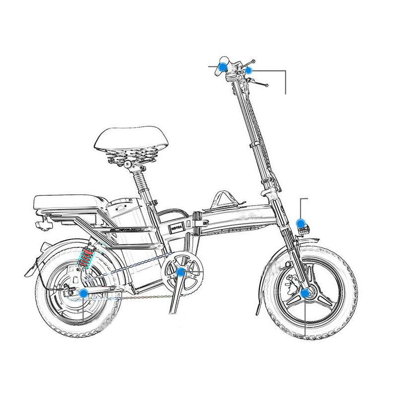 Vélo Trottinette Trottinettes Adulte Pliant Kit de Mobilité Motor City Vélo Tout-terrain Rapide Vélo Électrique Auto-équilibrant de Charge