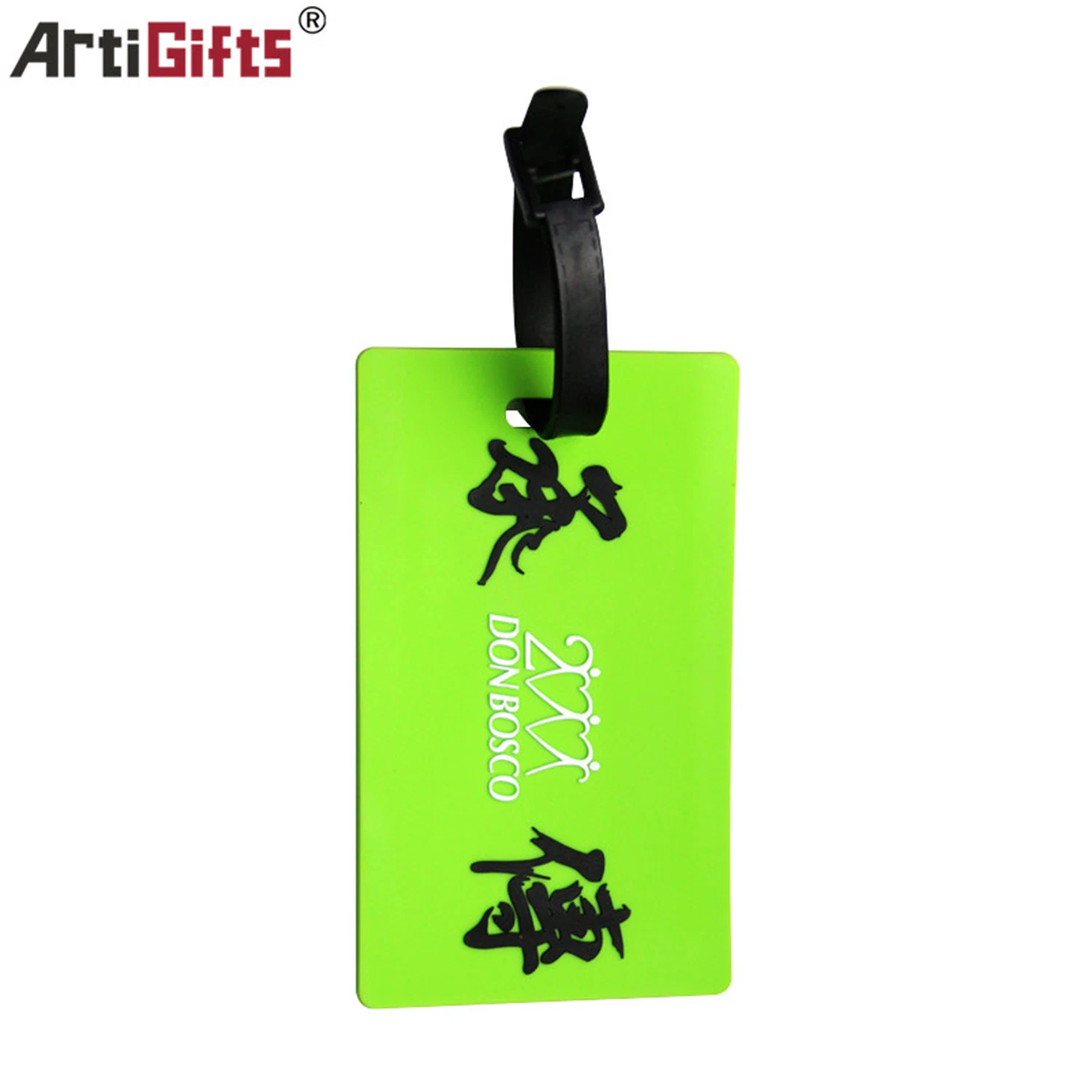 Custom Logo Red Printing Logo PVC Luggage Tag