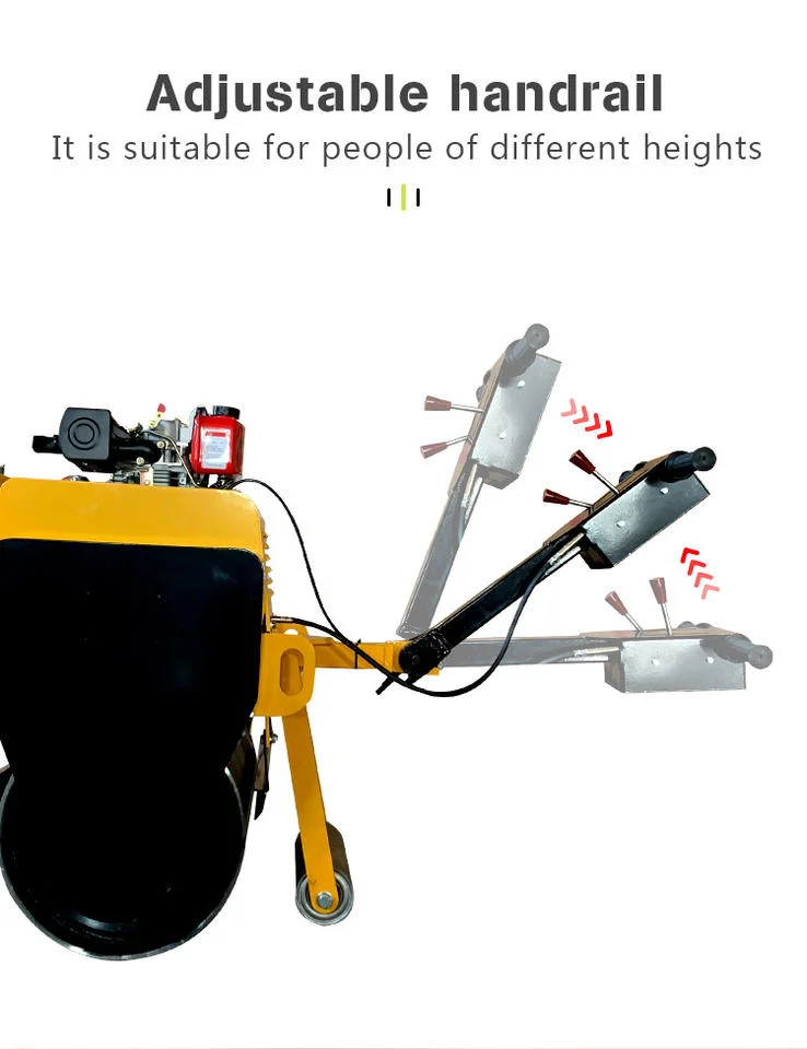 Gainjoys Factory Direct High quality/High cost performance  Handheld Road Roller Single Drum Fast Delivery