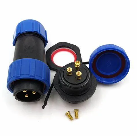 Sp21 Conector impermeable 2/3/4/5/6/7/8/9/10/12 el polo de montaje en panel de 21mm Conector conectores macho y hembra, IP68