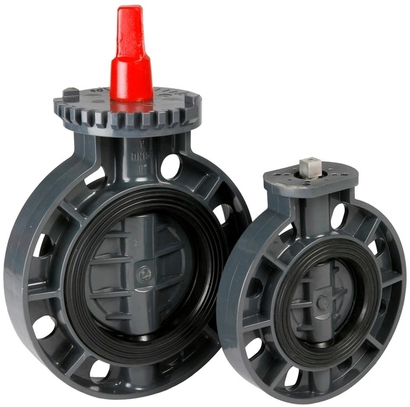 High quality/High cost performance Plastic PP Water Butterfly Valve Body Parts FRPP Non Actuator Butterfly Valve PPG Butterfly Valve PVC UPVC Wafer Type Control Butterfly Valves