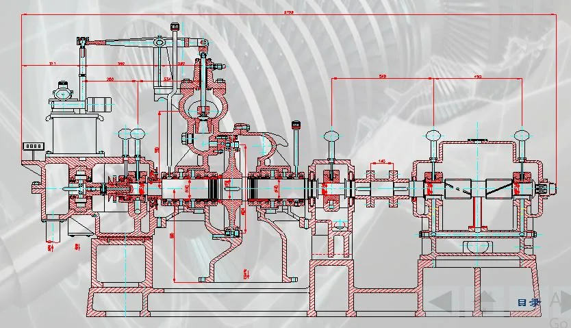 750kw-1500kw Single Layer Back Pressure Steam Turbine