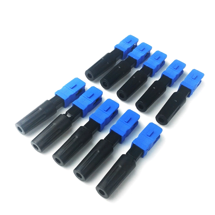 Quick Connector 55mm 60mmftth Sc APC Upc Optical Fiber Fast Connectors