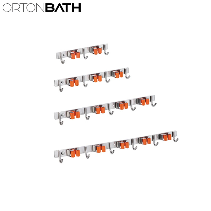 Ortonbath Aleación de zinc de acero inoxidable baño Conjunto de Hardware Accesorios de Baño Gancho para ropa