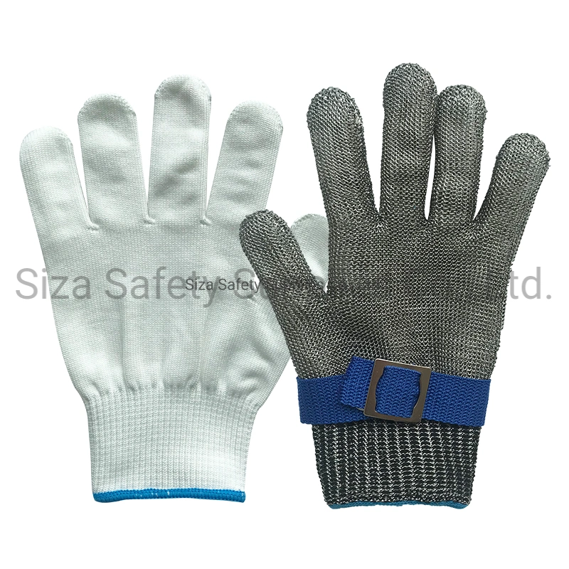 Industrial Stainless Steel Cut Resistant Steel Wire Mesh Safety Protective Working Glove