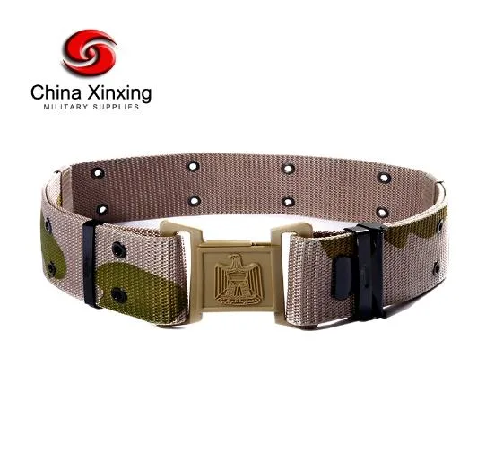 Xinxing Military Uniform Accessories Waist Belt for Outside of The Garment PP Webbing Taictical Belt with Buckle