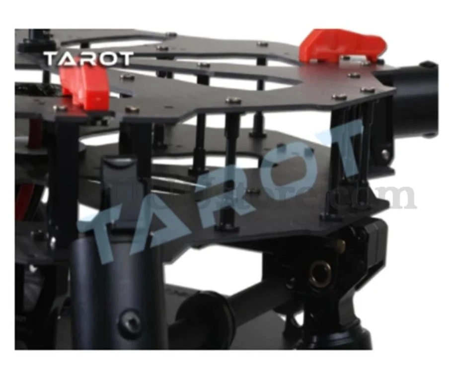 Conjunto de fibra de carbono Tarot X4 Tl4X001 com retráctil eléctrico Patins para aterragem e braço dobrável para fotografia DIY FPV