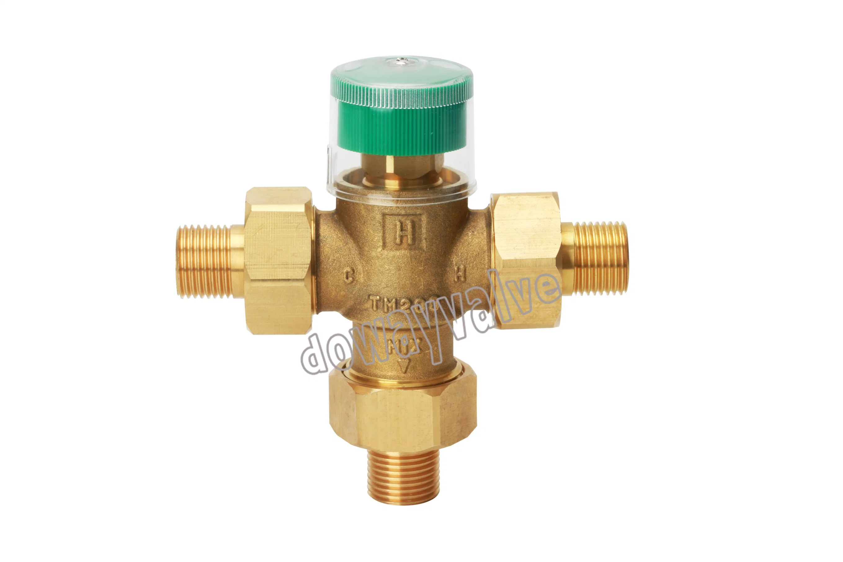 Nickle Plated Brass Rotary 3 Port Brass Mixing Valves China Supplier