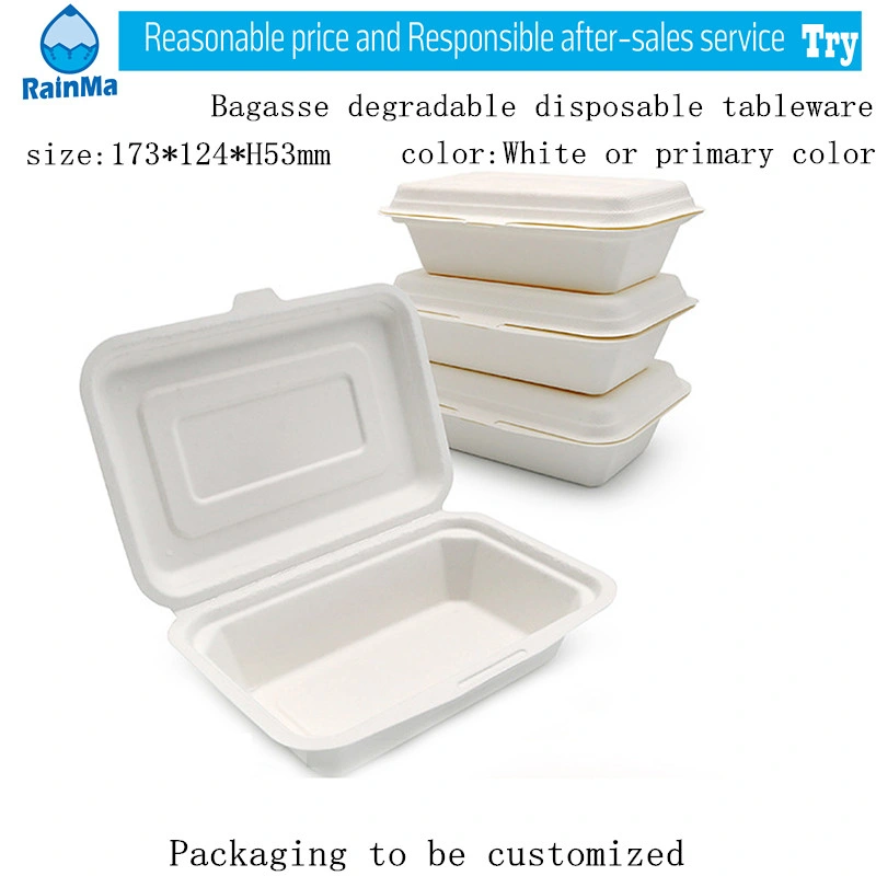 Mass Production 450ml Eco Friendly Biodegradable Compostable Disposable Tableware for Fast Food Supermarket