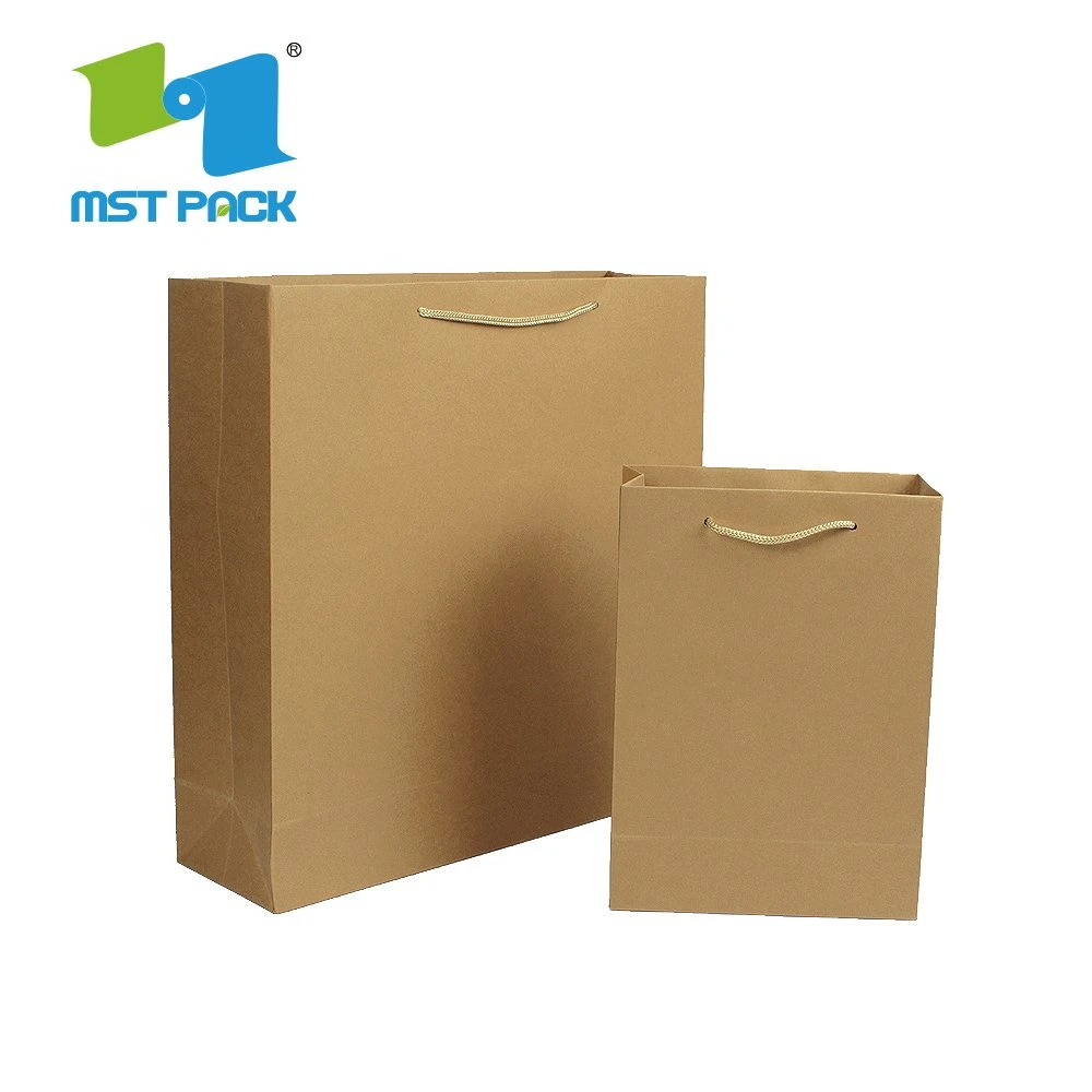 Comercio al por mayor precios baratos de fantasía de impresión a color de pequeñas bolsas de papel Kraft Embalaje bolsa de regalo