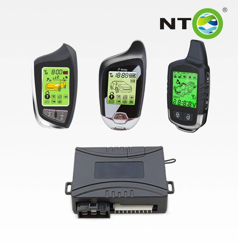 Nto 2-Way LCD Paging Combo Alarm, Keyless Entry and Remote Start System Rechargeable Remote