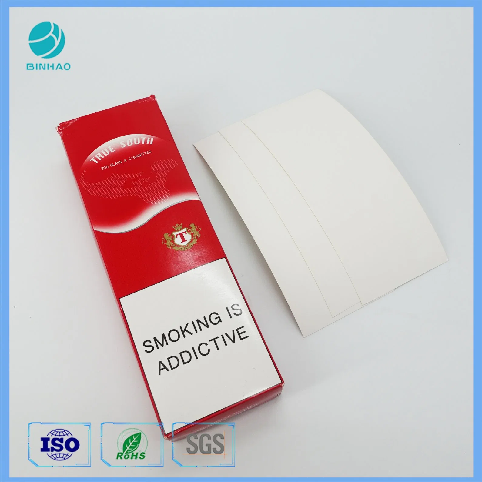 Eco - Friendly Customized Cigarette Cardboard Boxes / Tobacco Hologram Packet