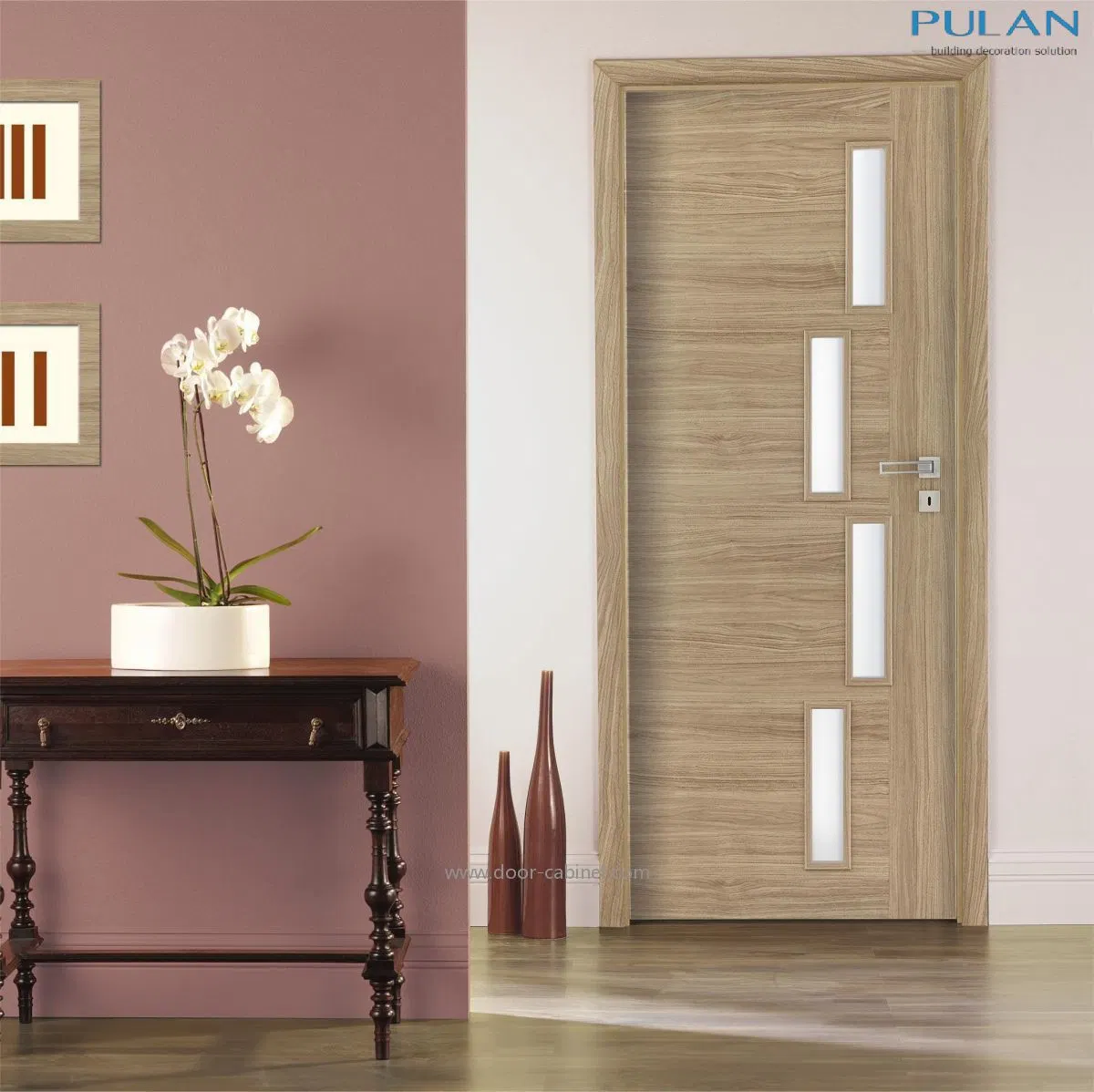 Cheap Price Internal Natural Oak Veneer 2 Panel Fd30 Fire Door