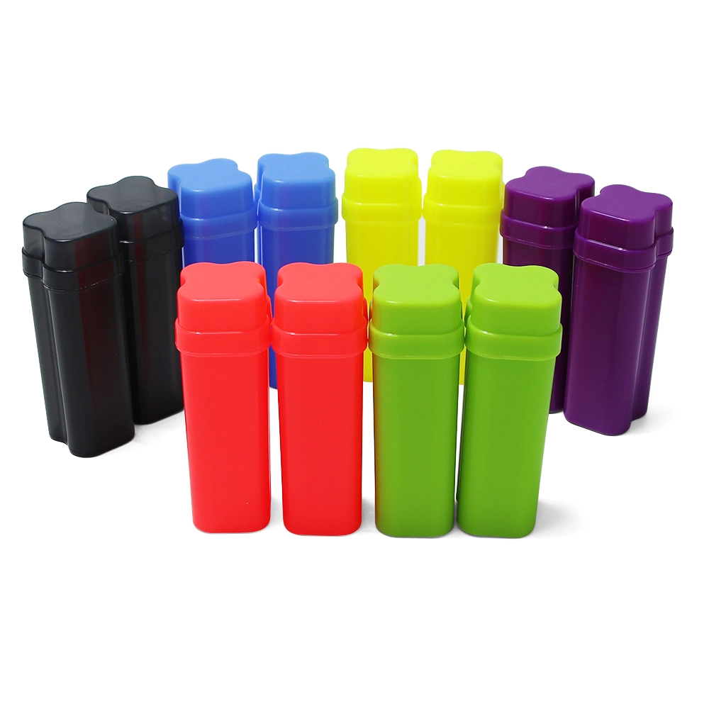Portable Plastic Cigar Tubes Travel Case Humidor Pocket Cigar Case with Lighter Storage with Pre Roll Tube