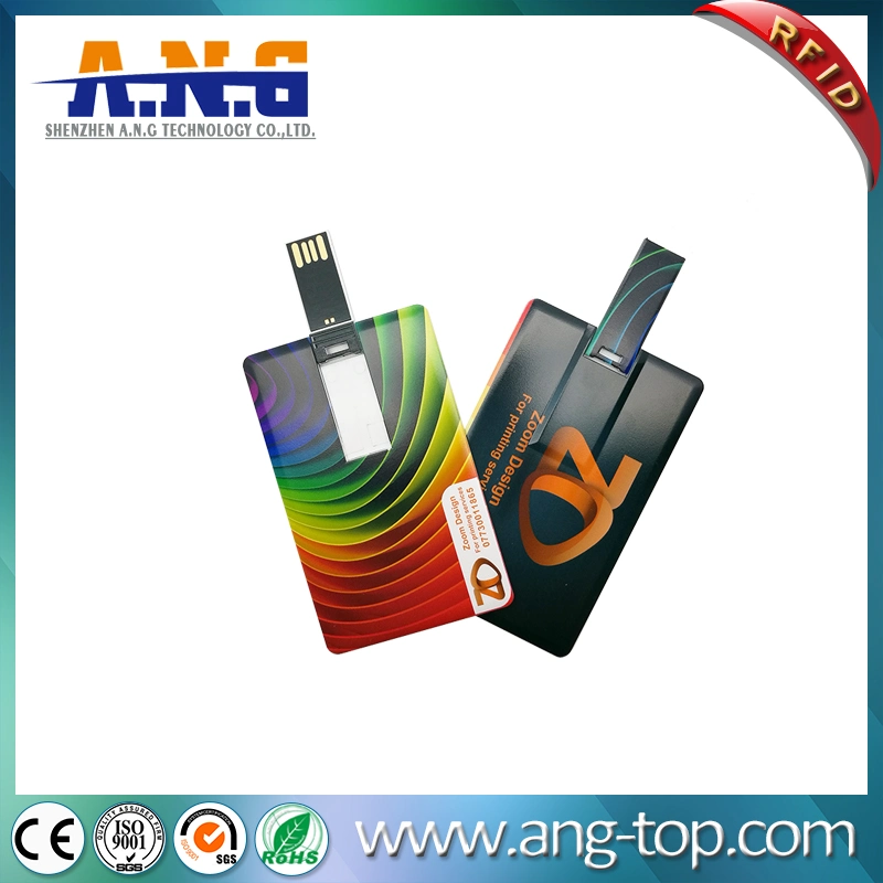 Impressão a cores de cartão de crédito USB Cartão de negócios