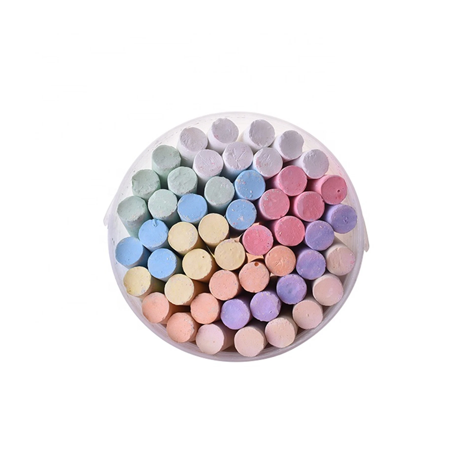 Colorful Chalks with Bucket Packing for Teaching and Kids