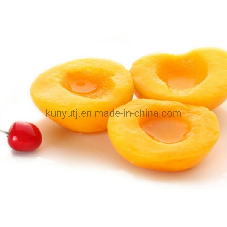 425g Canned Fruit Yellow Peach in Syrup Fresh Yellow Peach for Home Use