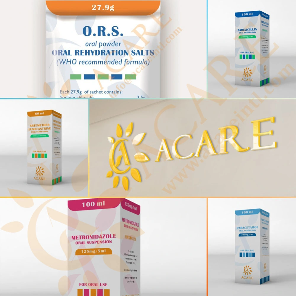 Pharmazeutische Produkte Hersteller Paracetamol Oral Suspension "120mg/5ml; 200mg/5ml60ml, 100ml"