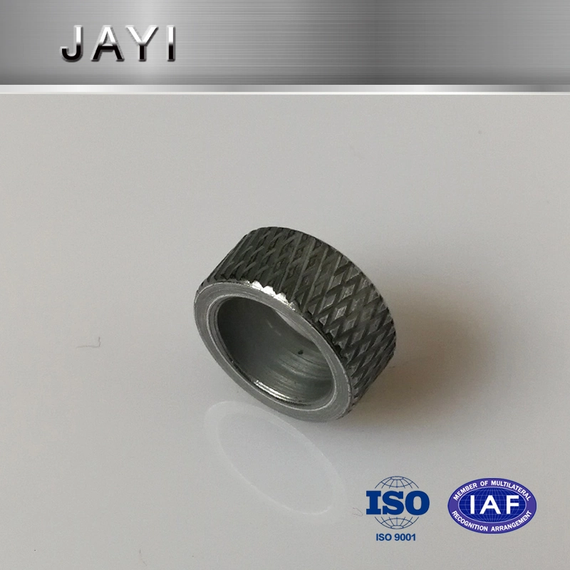 (JY176) Carbon Steel Ring Zn-Ni Alloy Plated, Cross Hobbing, Diamond Knurling