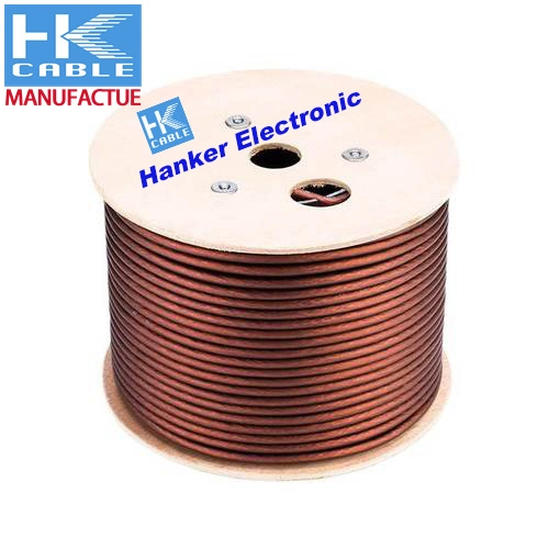 Microphone Wire Mic Cable Brown Color Pure Copper Soft Wire Original Factory manufacture Two Core 100m