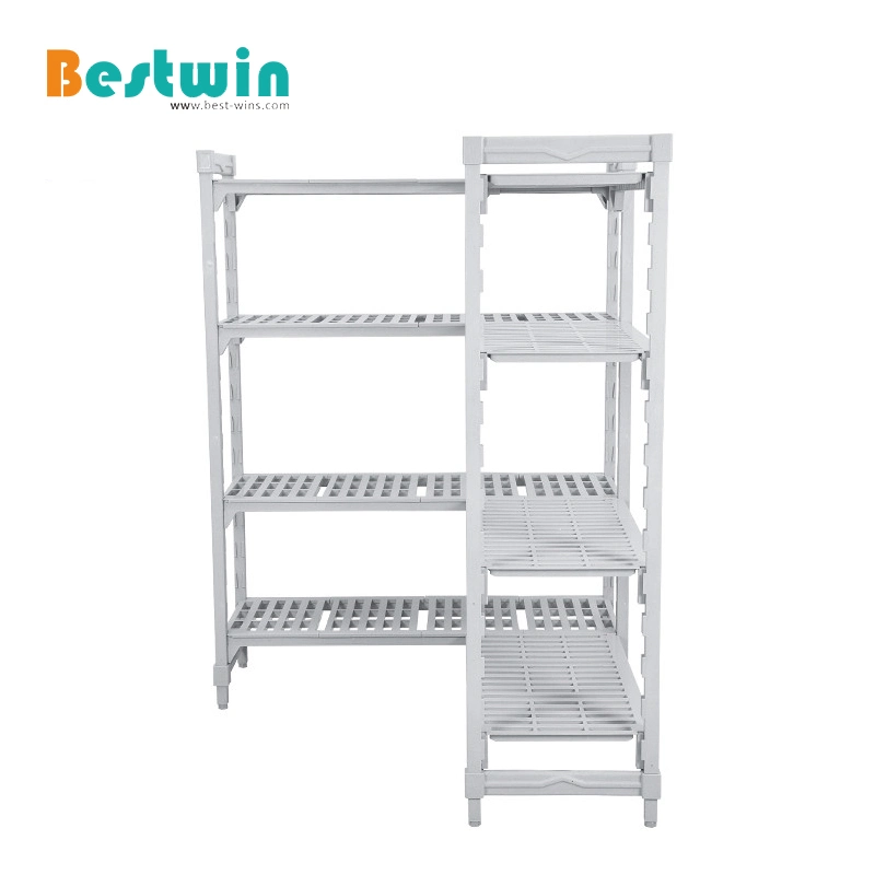 Environmental Heavy Duty Plastic Warehouse Storage Shelf Food Store Rack for Cold Room