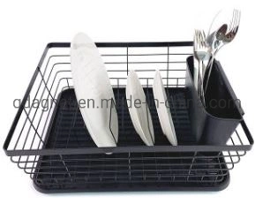 Household Powder Coated Steel Drainer Cutlery Holder Dish Wire Pantry Steel Rack