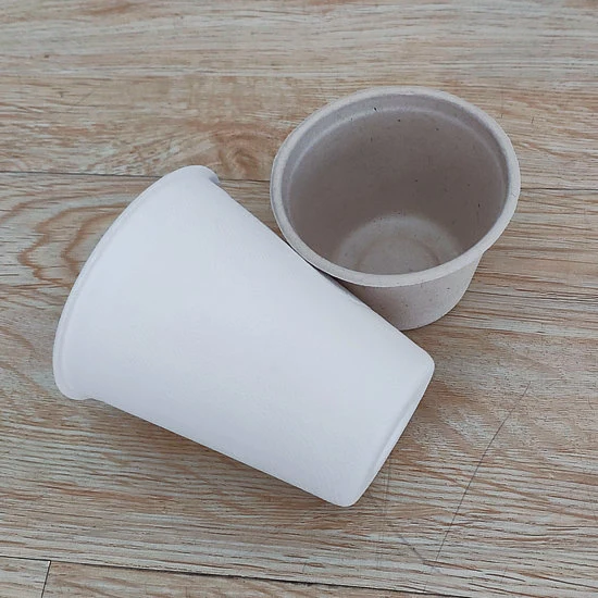 Wheat Straw Cup Single-Use Sugarcane Waterproof Paper Pulp Cup 370ml