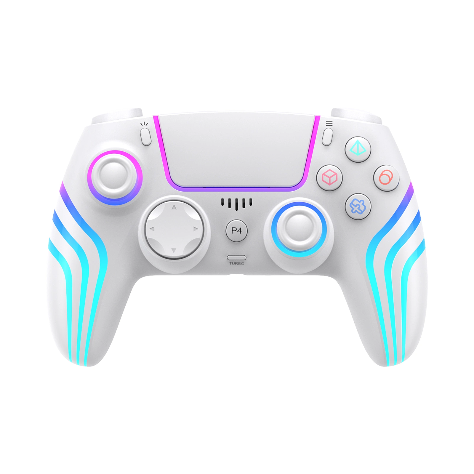 Usine 2023 Nouvelle manette sans fil PS4 avec LED RGB et batterie de 1000mAh.