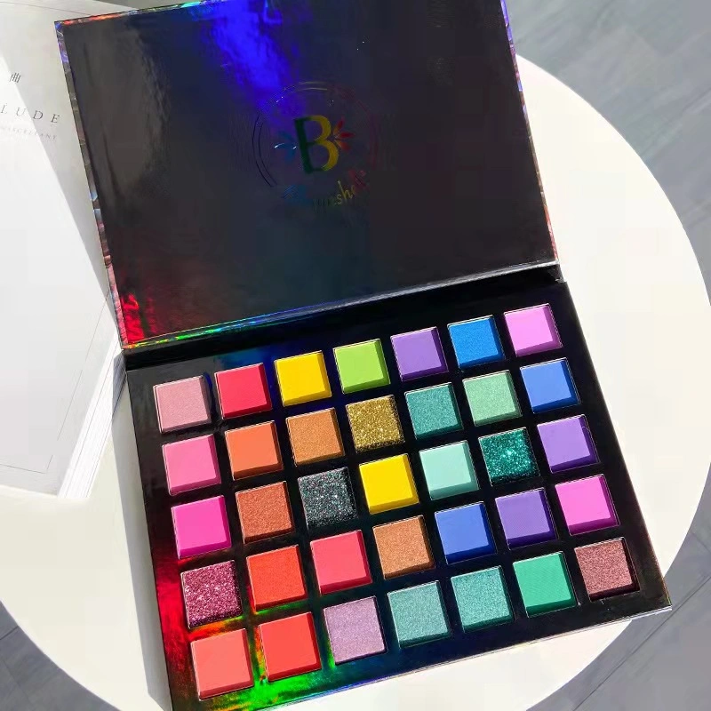 QS 202 al por mayor de profesionales de la sombra de ojos maquillaje personalizados cosmética paleta de pinceles de embalaje de etiqueta privada Eyeshadow paleta tienen stock