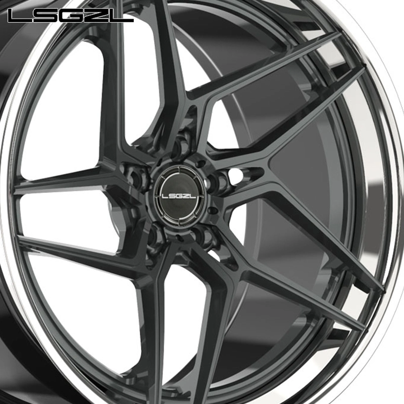 Forged Alloy Rim Custom 2 Piece 18 19 20 21 22 Inches 5X114.3 5X120 Passenger Car Replica Wheels