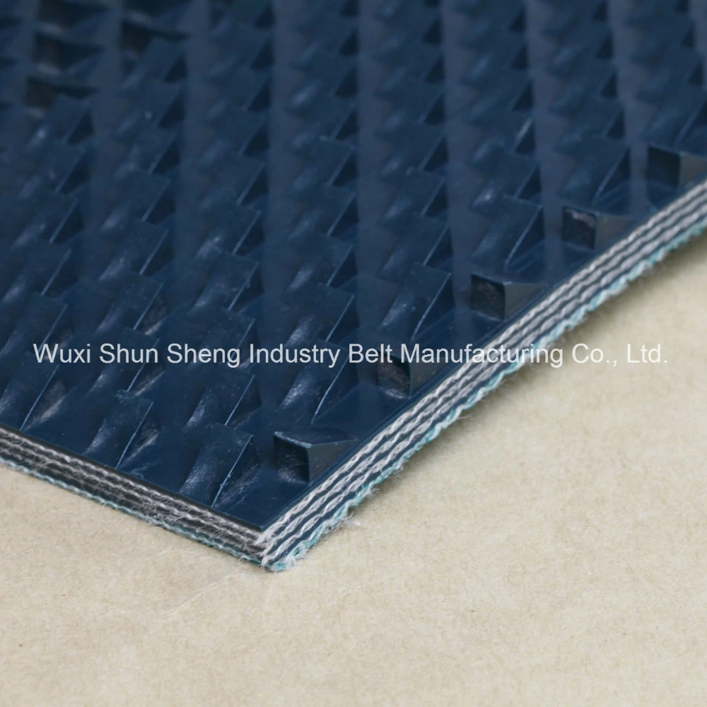 PVC Saw Toothed Pattern Conveyor Belt for Marble Stone Polisher