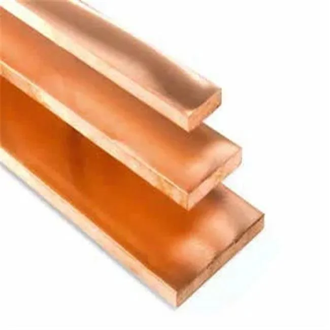 Copper Bars C11000 C12000 Copper Flat Bar 99.99% Pure Copper Platoon Brass Rod