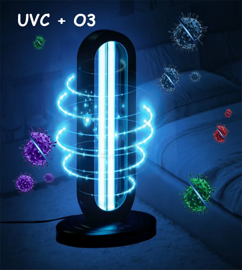 Lámpara UVC 38W esterilizador lámpara ultravioleta de desinfección LED de ozono lámpara germicida