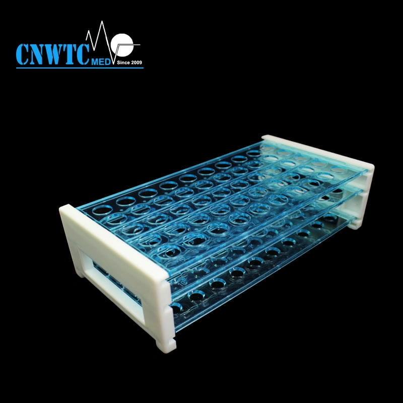 Cheap Laboratory Plastic 16mm 50 Well Test Tube Holder Rack