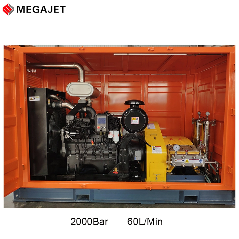 140MPa 70L/Min High Pressure Water Cleaning Machine for Petrochemical Industry