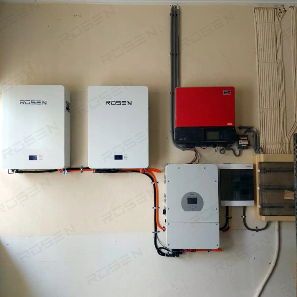 Batería de litio de fotovoltaica de pared de alimentación LiFePO4 48V 150Ah 7.5kwh