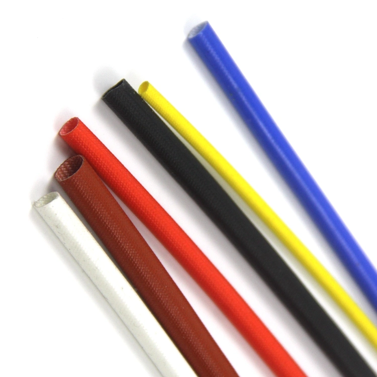 High Temperature Insulation Braided Silicone Fiberglass Sleeving