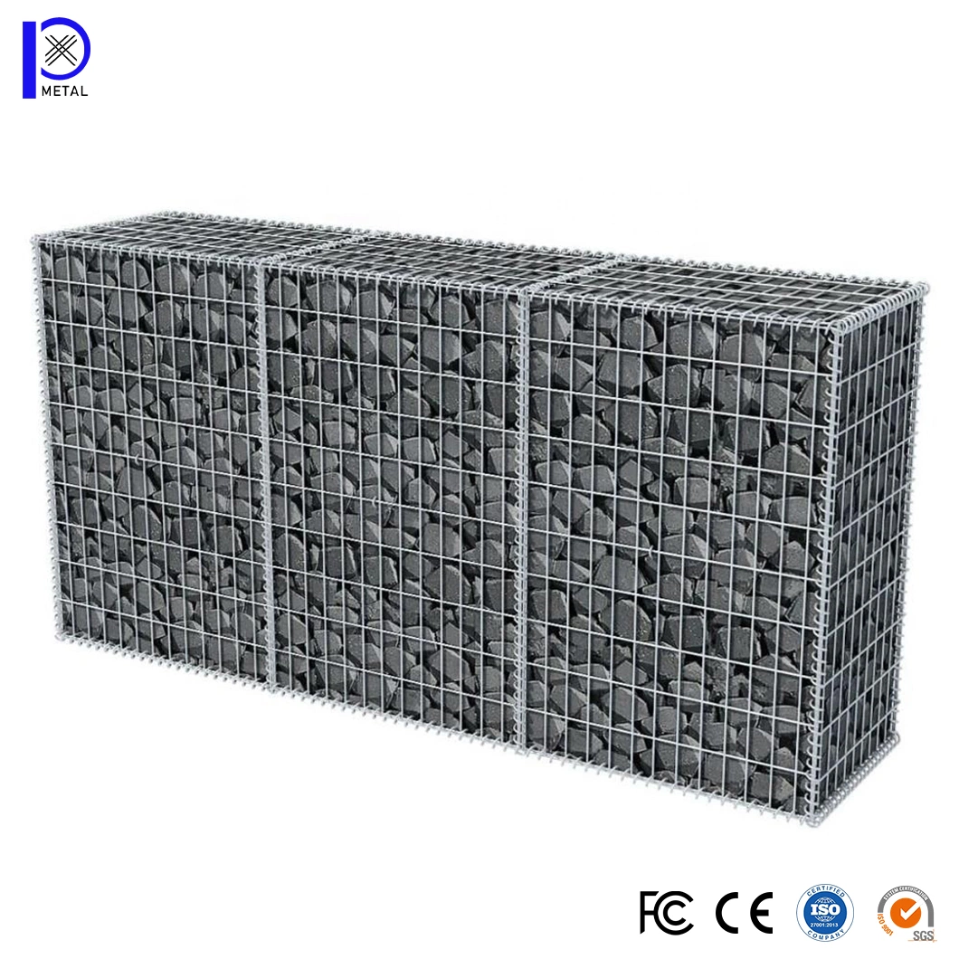 Pengxian 4X2 Galvanized Welded Wire Mesh Panel China Manufacturing 1X0.5X0.5 Hot Dipped Galvanized Welded Gabion Box Used for Wire Rock Retaining Wall