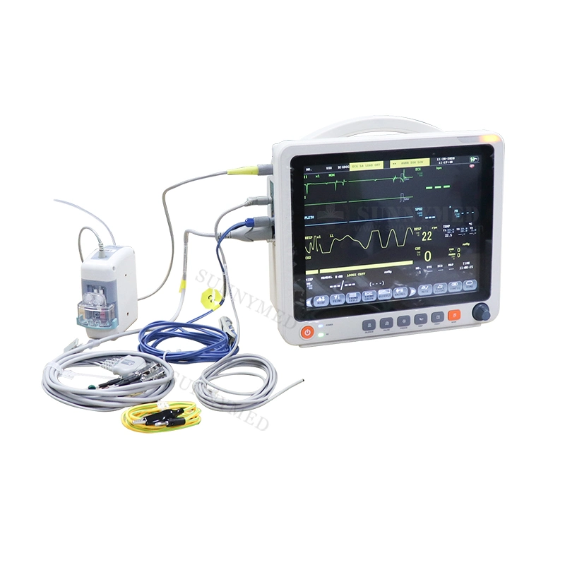 Sy-C005t Touch Screen Cardiac Monitors Vital Signs Monitor for ICU Room